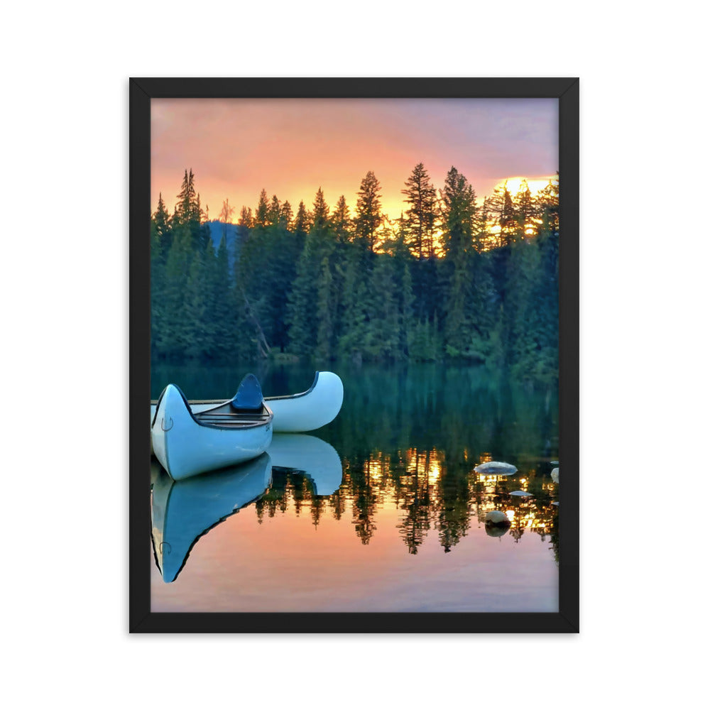 Canoe For Two  |  Framed Print