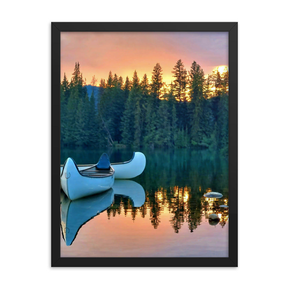 Canoe For Two  |  Framed Print