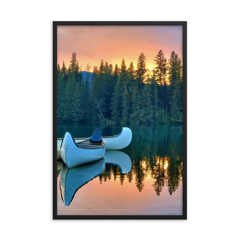 Canoe For Two  |  Framed Print