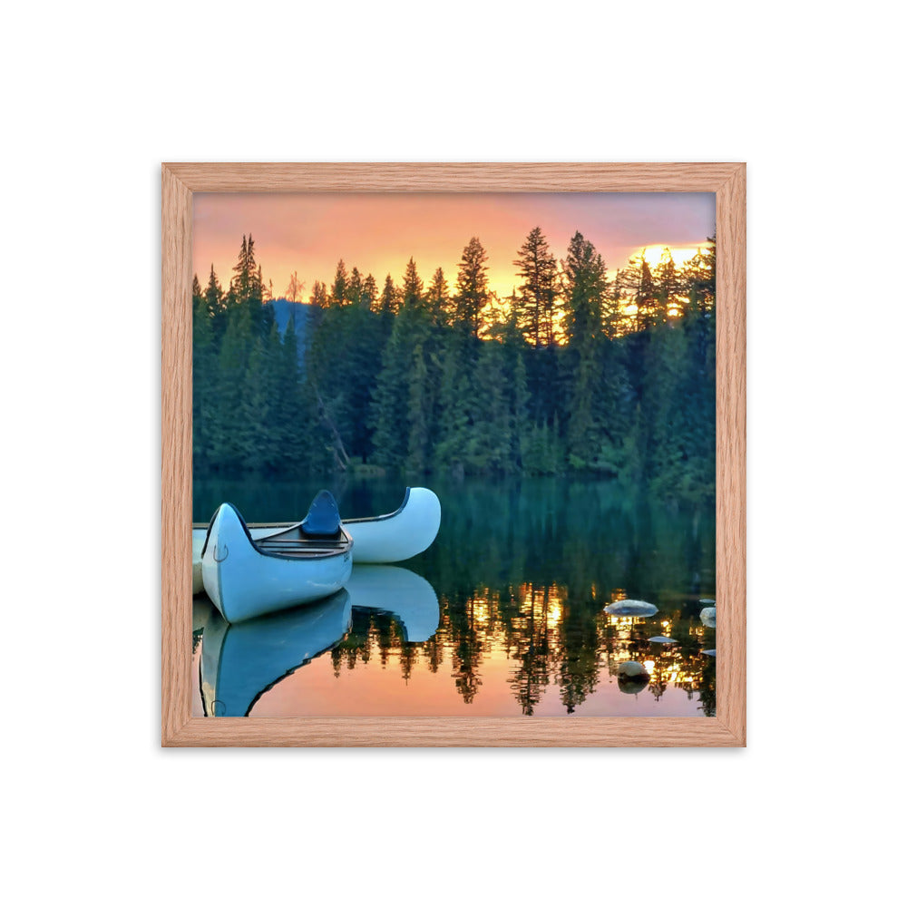 Canoe For Two  |  Framed Print