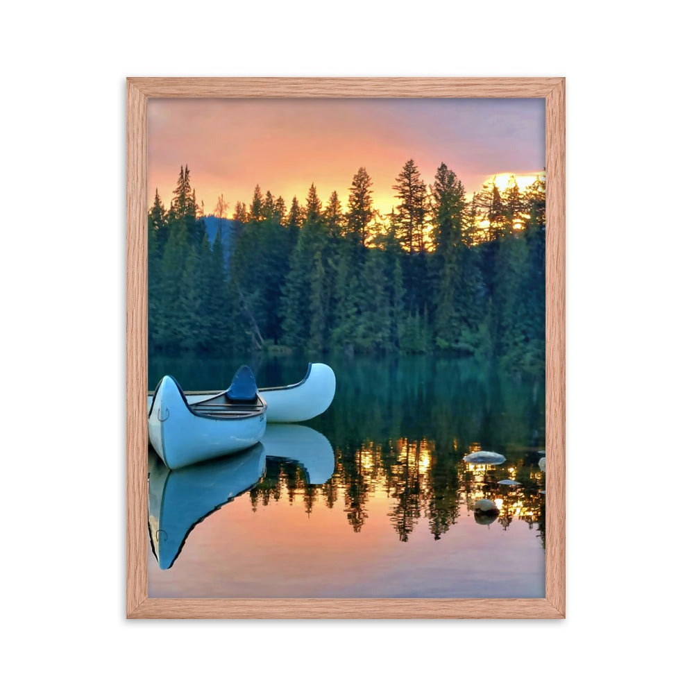 Canoe For Two  |  Framed Print