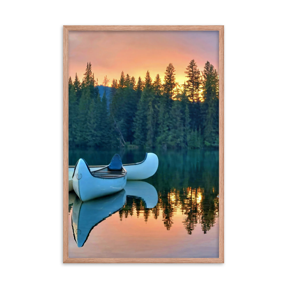 Canoe For Two  |  Framed Print