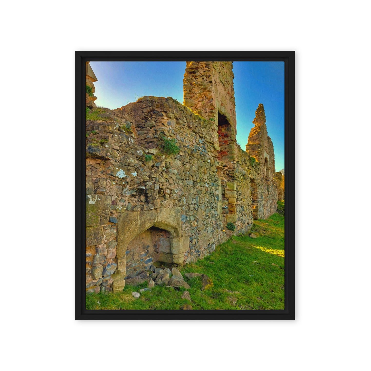 Ancient Priory Walls  |  Framed Canvas