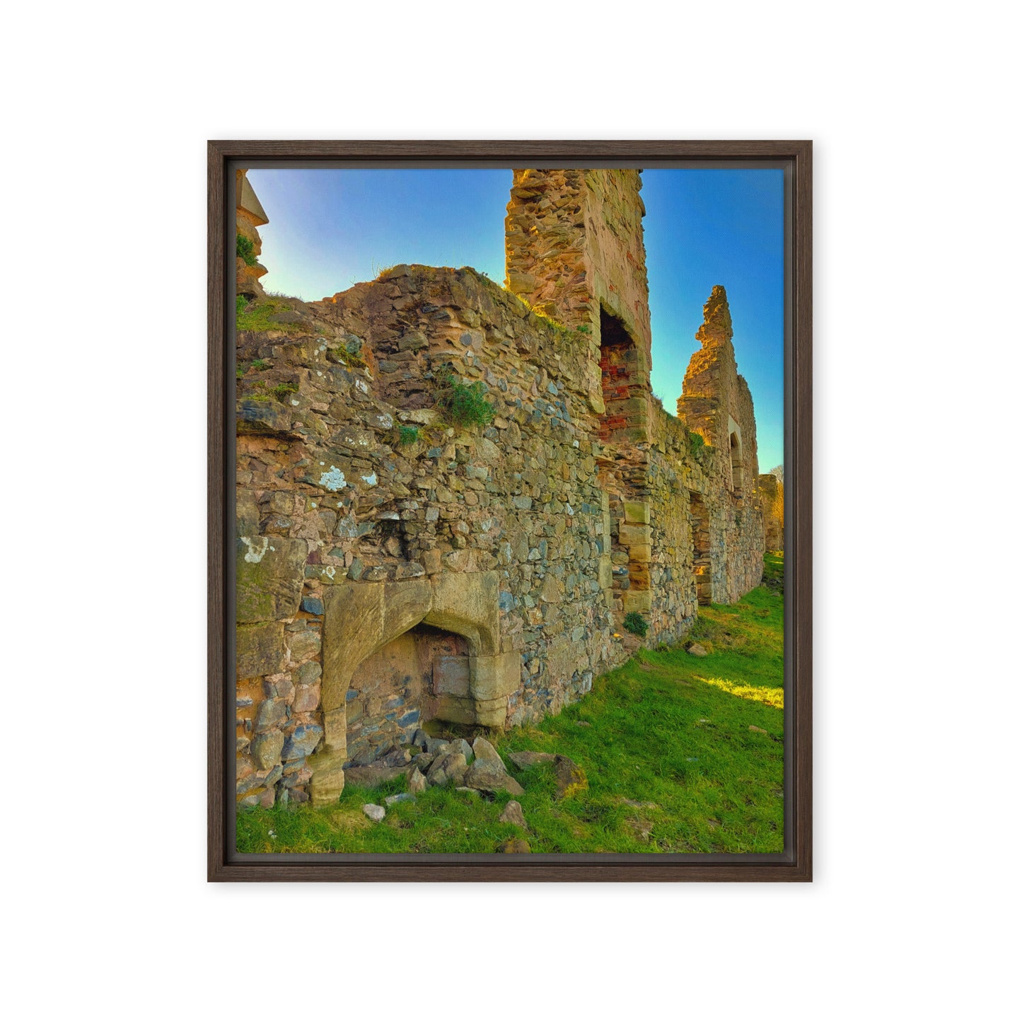 Ancient Priory Walls  |  Framed Canvas