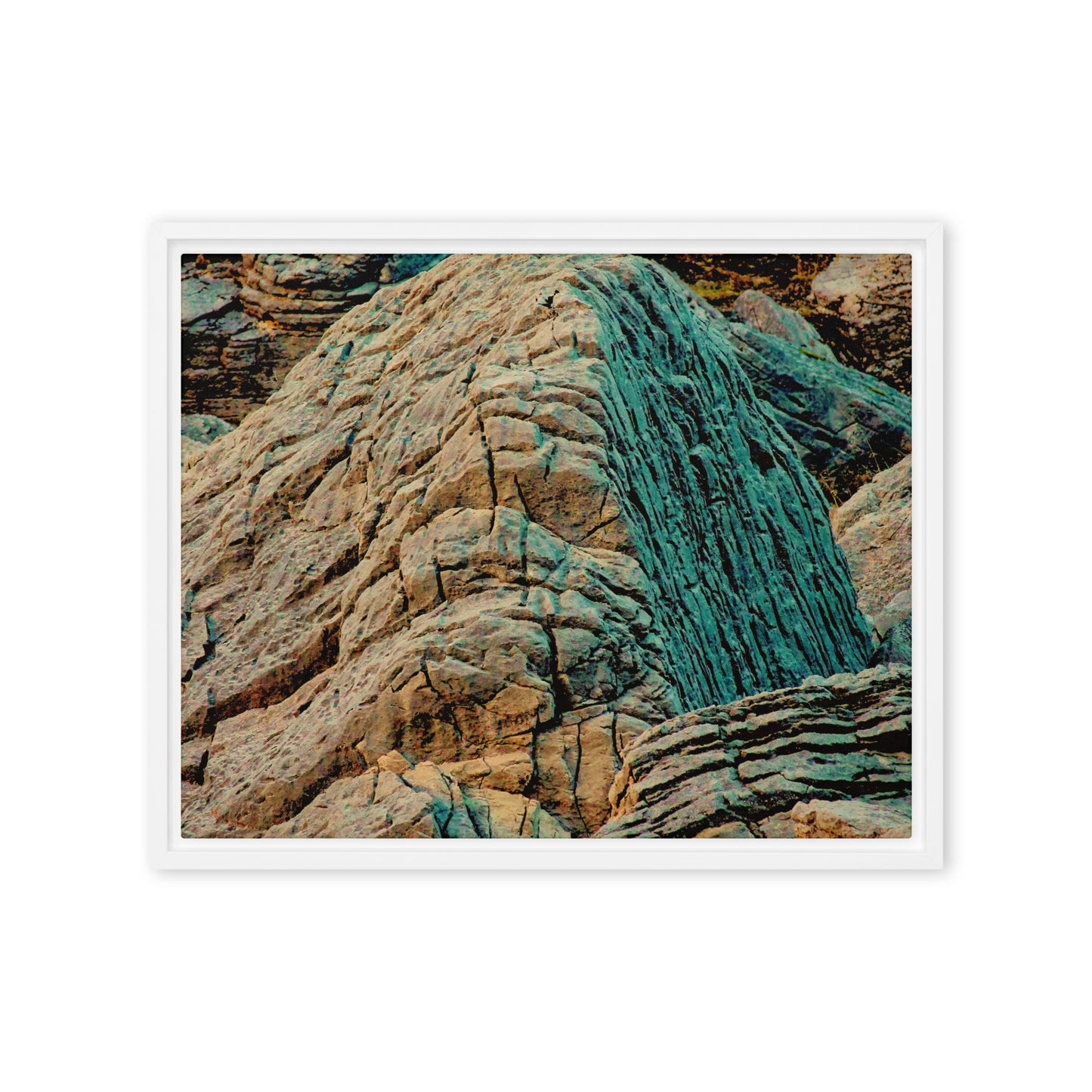 Stoney Layers  |  Framed Canvas