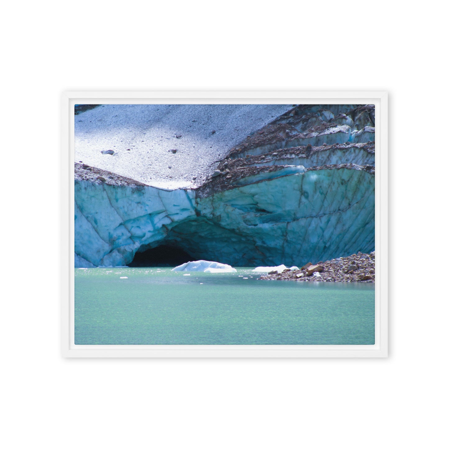 Glacier Cave  |  Framed Canvas