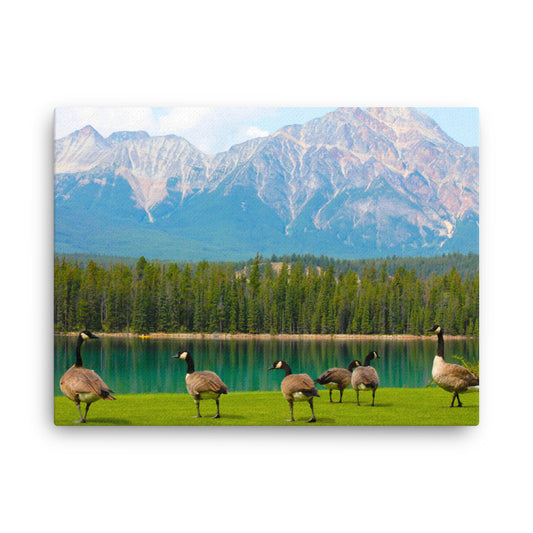 Canadians At The Lake  |  Canvas